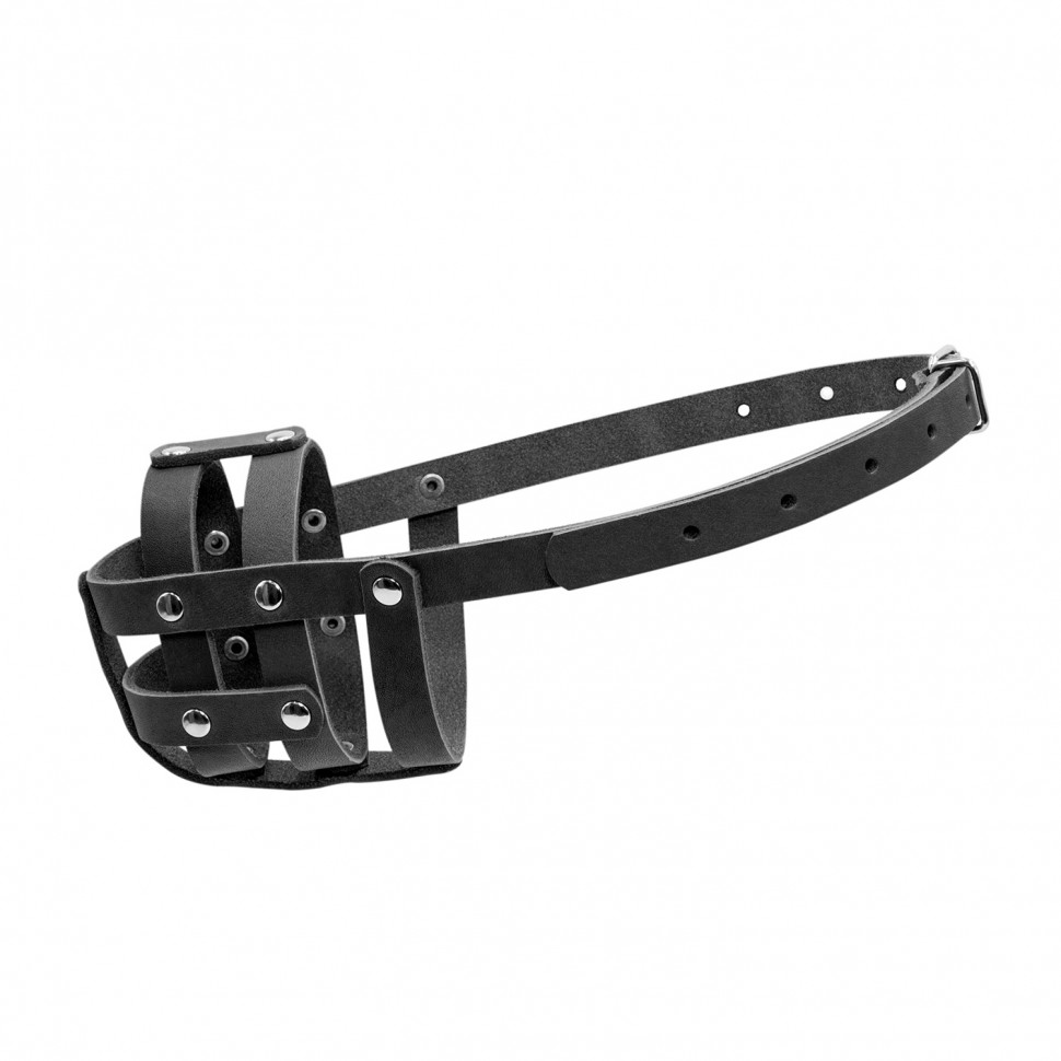 Намордник CoLLaR мягкий №0 черный, кожа, длинна/обхват морды: 6 / 25 см