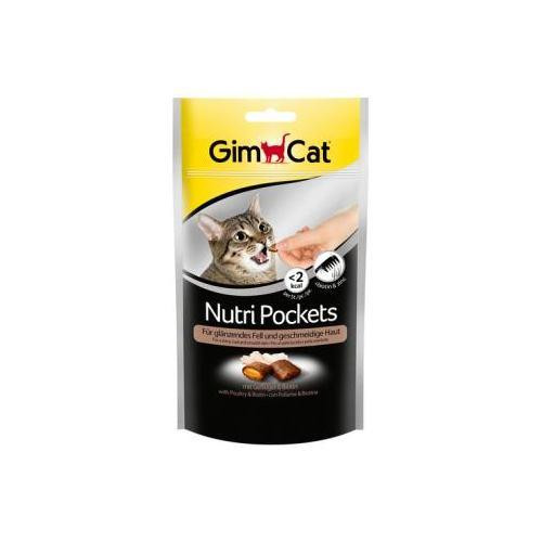 Nutri Pockets д/кошек Птица+Биотин 60г