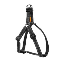 Шлея DOG Extreme, регулируемая длина черный, нейлон, Обхват груди 60-90 см