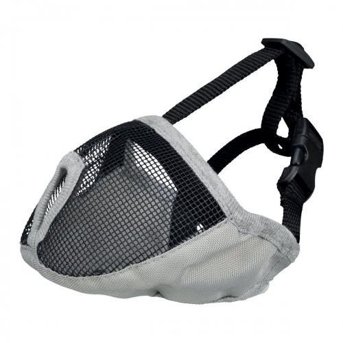 Намордник для брахицефалов,тканевый, S-М: 40 см, серый