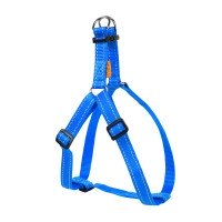 Шлея DOG Extreme, регулируемая длина синий, нейлон, Обхват груди 60-90 см