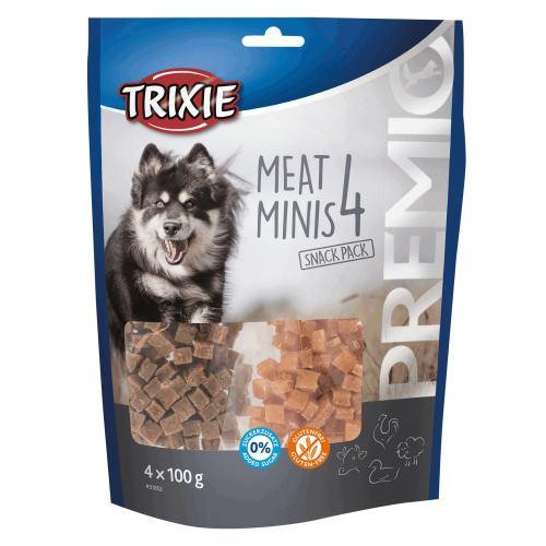 Лакомство д/соб. "PREMIO 4 Meat Minis" с курицей, уткой, говядиной и бараниной 4 x 100 г