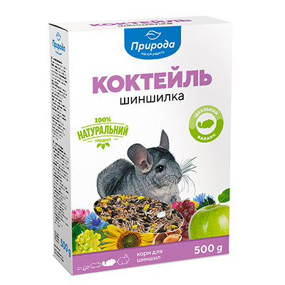 Корм  Коктейль для грыз. "Шиншилка" 0,5кг Картон