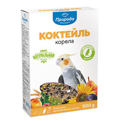 Корм  Коктейль для средних попугаев "Корелла" 0,5кг Картон