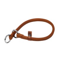 Ошейник-удавка WAUDOG Soft рывковый Коричневый, кожа (30 см)
