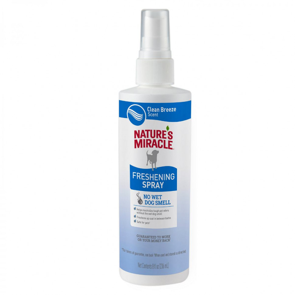 Освежающий спрей Nature`s Miracle для собак, 237 мл, 8in1