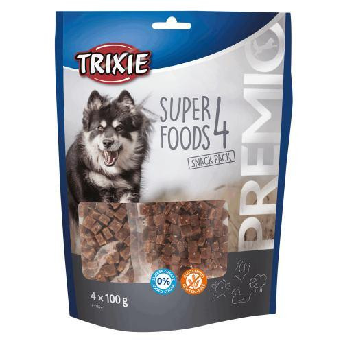 Лакомство д/соб. "PREMIO4 Superfoods" с курицей, уткой, говядиной и бараниной 4 x 100 г