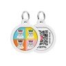 Адресник WAUDOG Smart ID с QR паспортом, премиум, рисунок "Французский бульдог"