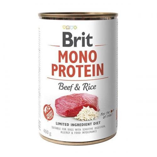 Brit Mono Protein Dog k 400 g с говядиной и темным рисом