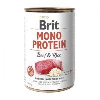 Brit Mono Protein Dog k 400 g с говядиной и темным рисом