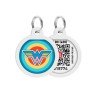 Адресник WAUDOG Smart ID с QR паспортом, премиум, рисунок "Чудо-женщина 1"