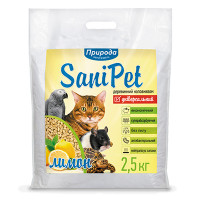 Наполнитель древесный SANI PET УНИВЕРСАЛЬНЫЙ 2,5 кг ЛИМОН