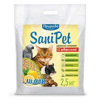 Наполнитель древесный SANI PET УНИВЕРСАЛЬНЫЙ 2,5 кг ЛИМОН