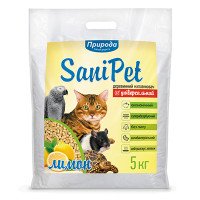 Наполнитель древесный SANI PET УНИВЕРСАЛЬНЫЙ 5 кг ЛИМОН