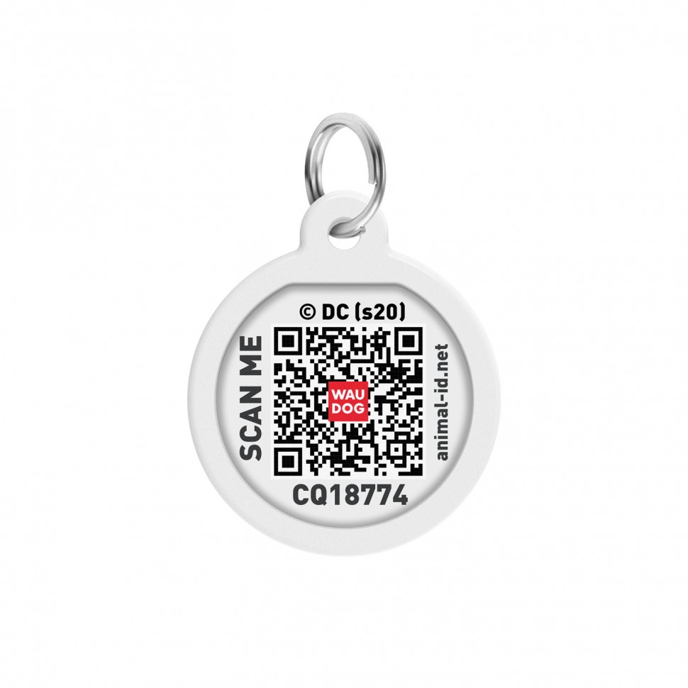Адресник WAUDOG Smart ID с QR паспортом, премиум, рисунок "Чудо-женщина 3"