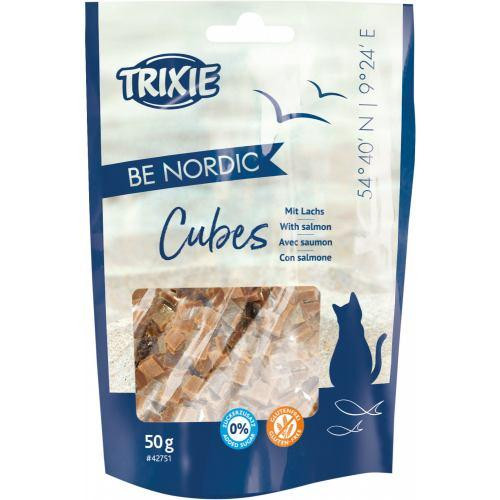 Лакомство д/котов "BE NORDIC  Salmon Cubes" кубики с лососем, 50 г