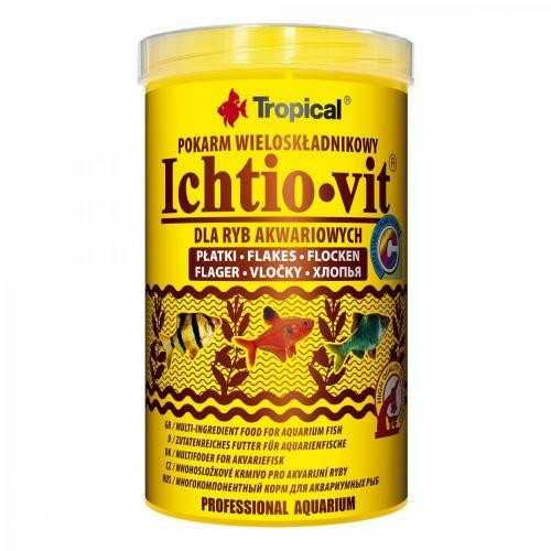 Ichtio-vit  1L /200g (хлопья) основ. корм для всех видов рыб