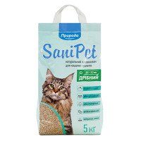 Наполнитель бентонитовый SANI PET мелкий 5кг NEW
