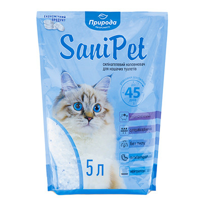 Наполнитель силикагелевый SANI PET 5L