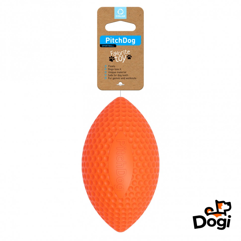 Мяч для апортировки PitchDog, Оранжевый, 62414