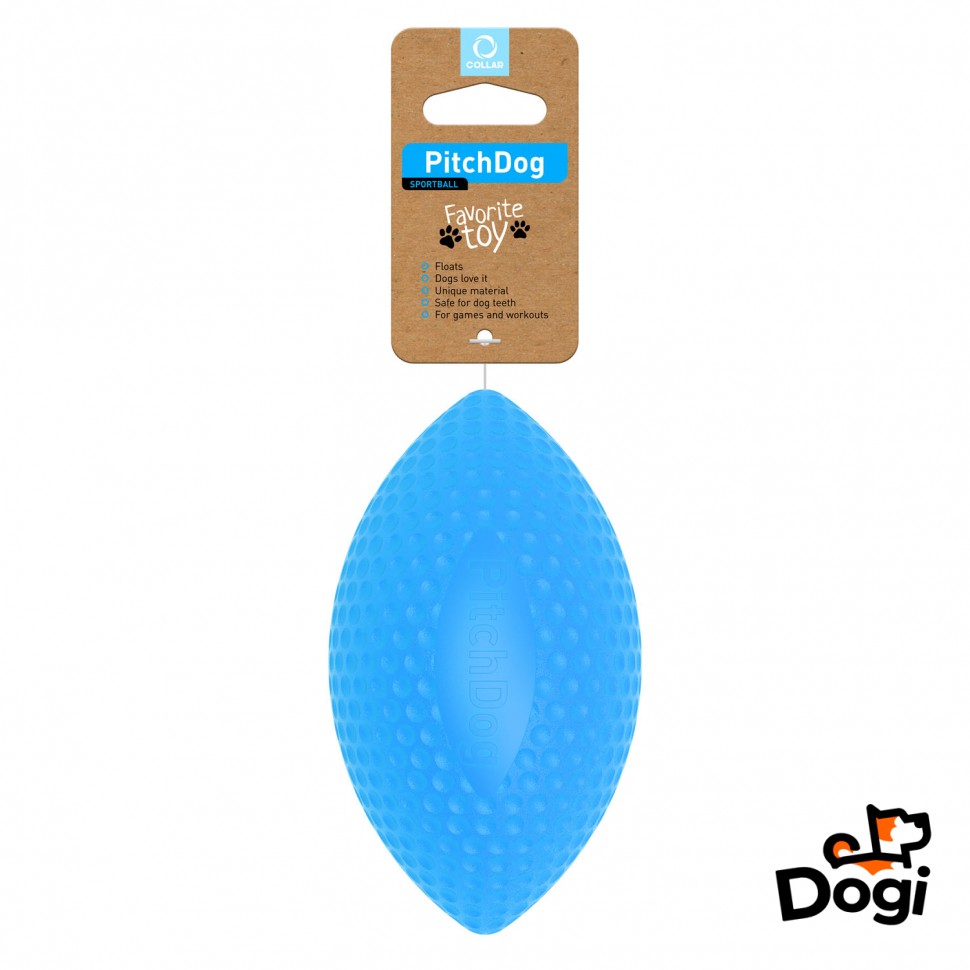Мяч для апортировки PitchDog, Голубой , 62412