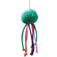Игрушка д/кот. Осьминог на резинке