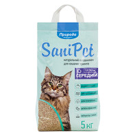 Наполнитель бентонитовый SANI PET средний 5кг NEW