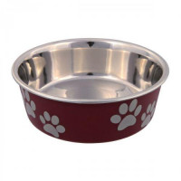 Миска метал. на резине с пластик. покрытием 0,3л/12см