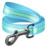 Поводок WAUDOG Nylon, светящийся Голубой, нейлонS (122 см)