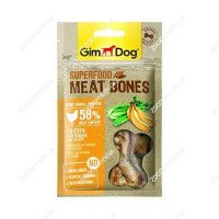 GimDog Superfood д/собак Мясные косточки, курица с бананом и сельдереем, 70g