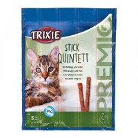 Палочки "PREMIO Quadro-Sticks" дом.птица/печень д/кош. 5шт*5гр