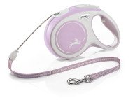Рулетка NEW COMFORT M 8м (трос) розовая