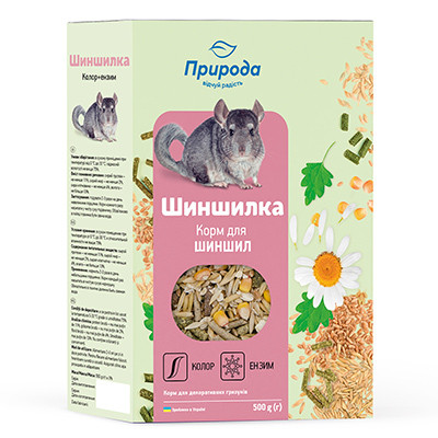 Корм «Шиншилка. +Энзим» 500г NEW