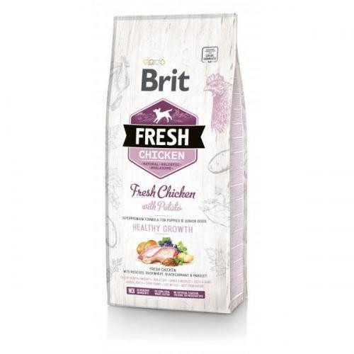 Brit Fresh Chicken/Potato Puppy 12 kg курица,картофель д/щенков