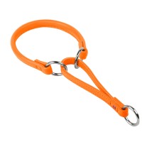 Ошейник-удавка WAUDOG Glamour Оранжевый, кожа, Размер: M (41-50 см)