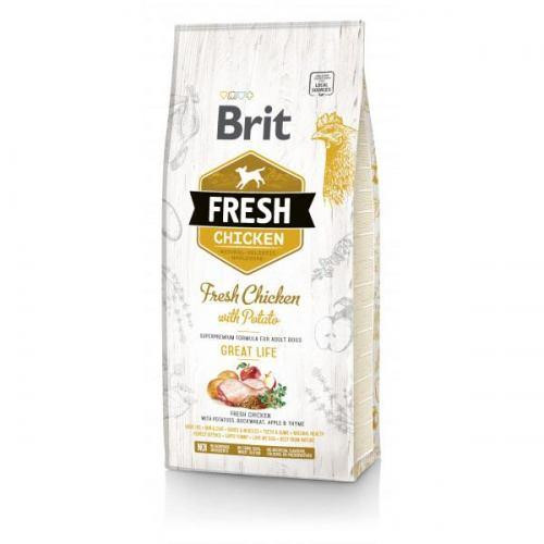 Brit Fresh Chicken/Potato Adult 12 kg курица, картофель д/взрослых собак