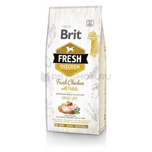 Brit Fresh Chicken/Potato Adult 2,5 kg курица,картофель д/взрослых собак