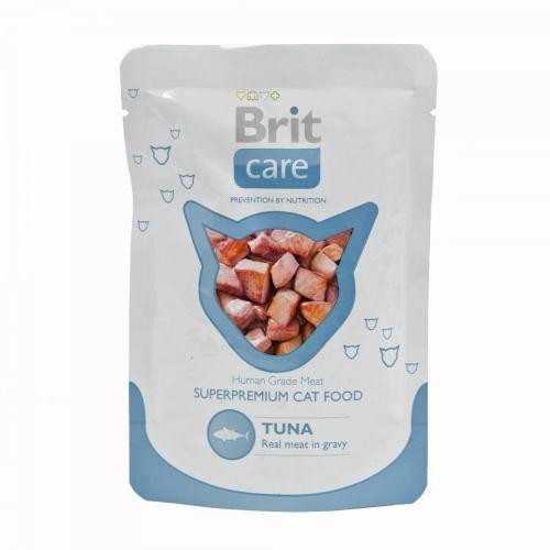 Brit Care Cat pouch 80g  тунец