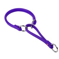 Ошейник-удавка WAUDOG Glamour Фиолетовый, кожа, Размер: M (41-50 см)