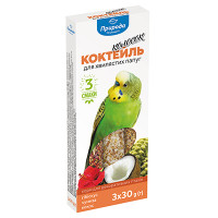 Колосок Коктейль для волн.попугаев (гибискус,чумиза,кокос) 90г