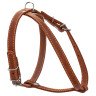 Шлея одинарная CoLLaR для мелких пород собак коричневый, кожа, Обхват груди 40-55 см