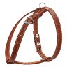 Шлея одинарная CoLLaR для мелких пород собак коричневый, кожа, Обхват груди 40-55 см