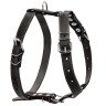 Шлея одинарная CoLLaR для средних собак черный, кожа, Обхват груди 40-55 см