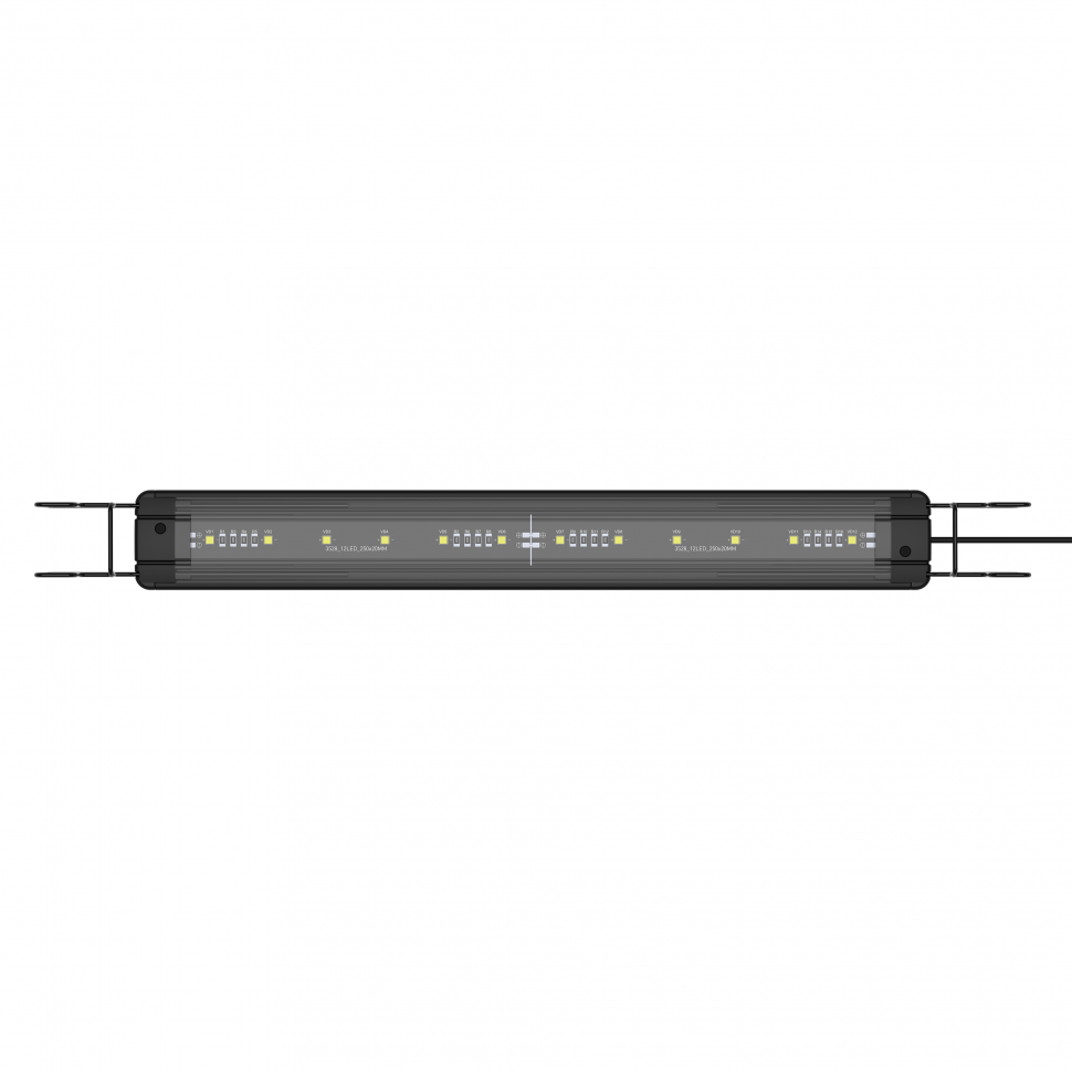 Аквариумный LED-светильник AquaLighter Slim 30 см, черный, SAMSUNG (Корея), 8787