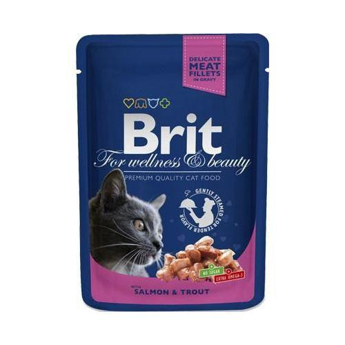 Brit Premium Cat pouch 100 g лосось и форель