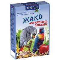Корм  ЖАКО 1 кг (для крупных попугаев)