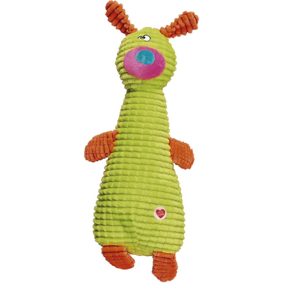 Игрушка GimDog Зверушки FLUO FRIENDS, д/соб, 24,8 см, салатовый