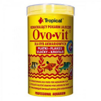 Ovo-vit   500ml /100g  (хлопья) корм с выс. содержанием яичного желтка для всех видов рыб