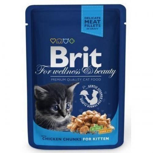 Brit Premium Cat pouch 100 g курица для котят