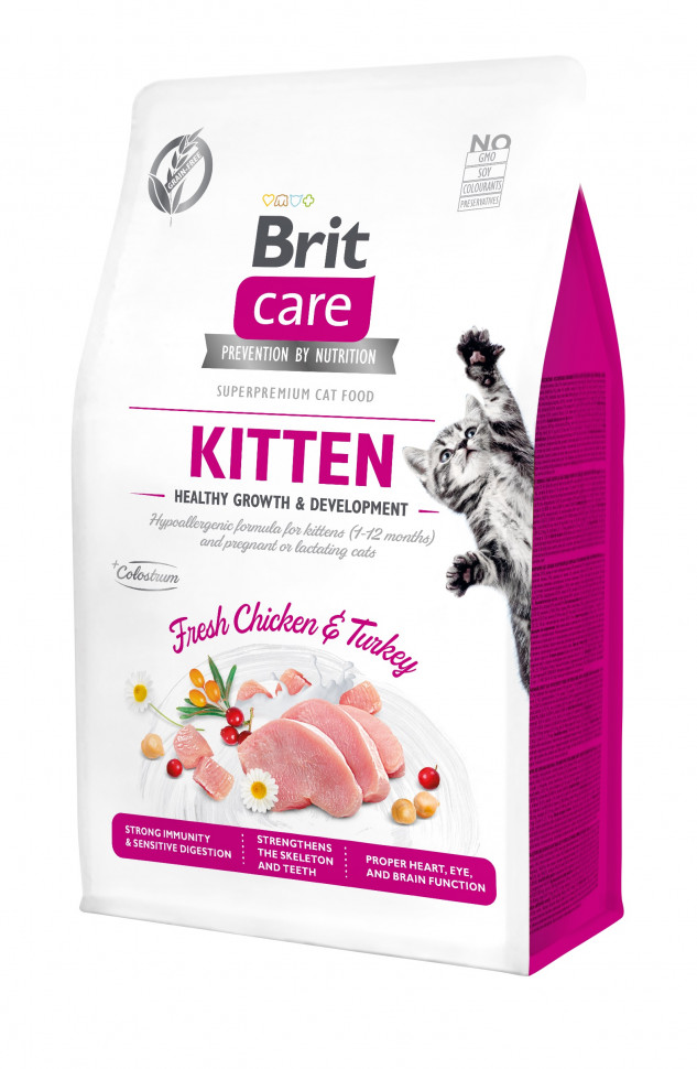 Brit Care Cat GF Kitten HGrowth & Development, 0,4кг (здоровый рост и развитие)